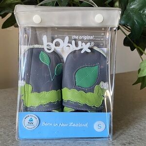 Bobux Caterpillar Gray and Green Baby Shoes